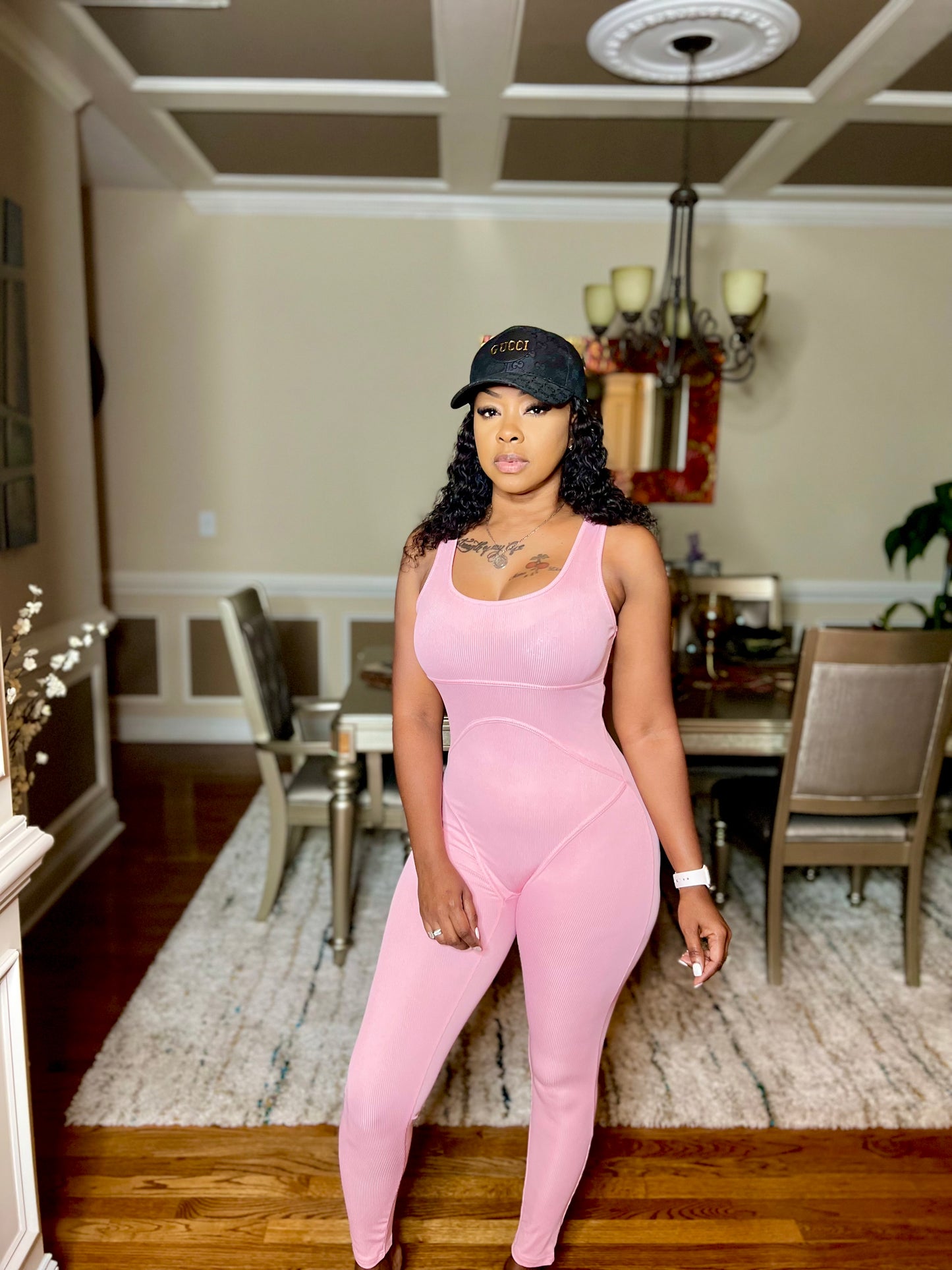 Basic Pink long bodysuit